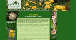 Desktop Screenshot of kulabotanicalgarden.com