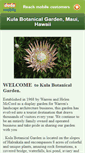 Mobile Screenshot of kulabotanicalgarden.com